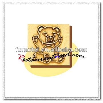V205 Литой Медный Медведь Pattern Торт Пресс-Формы
